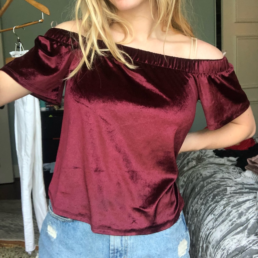 Red velvet crop top target